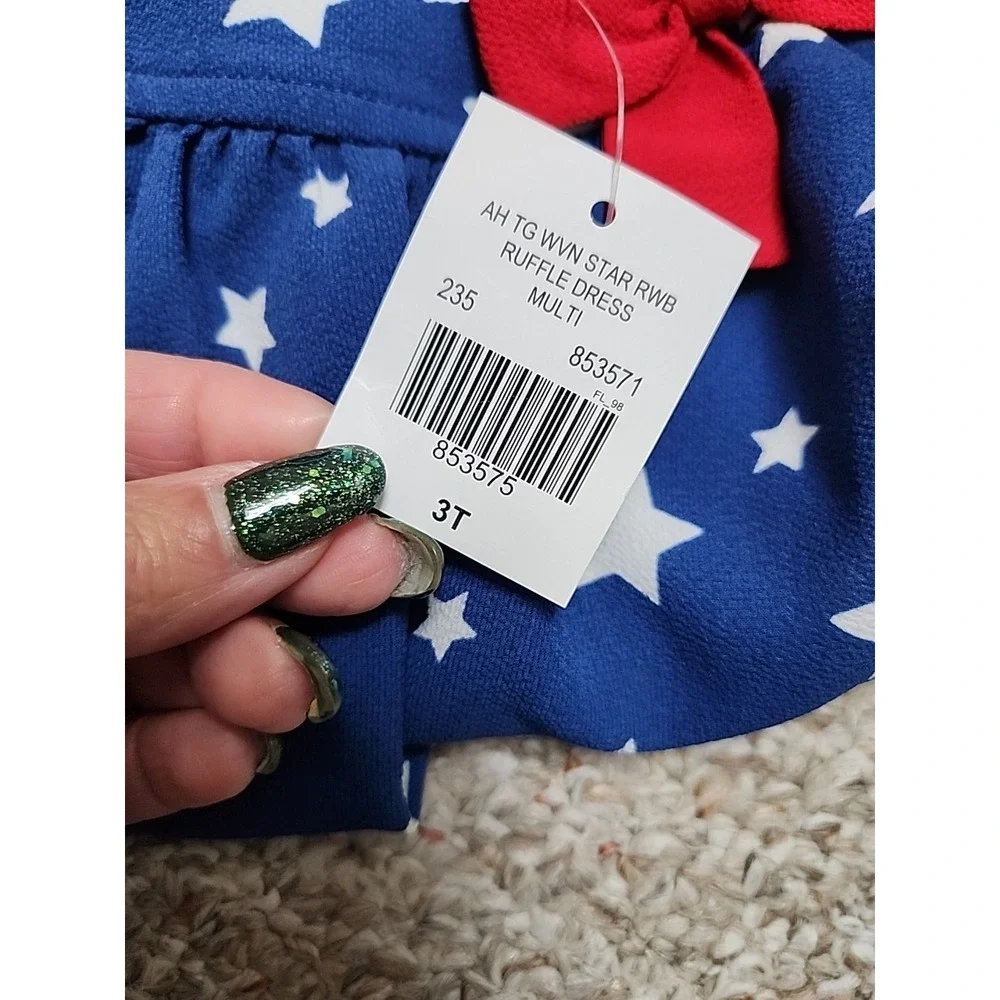 Good lad 4th of July‎ Layered Dress, Size 3T, NWT